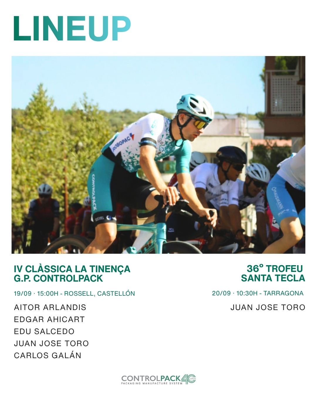 Controlpack afronta un intenso fin de semana entre la montaña de La Tinença y el circuito urbano de Tarragona